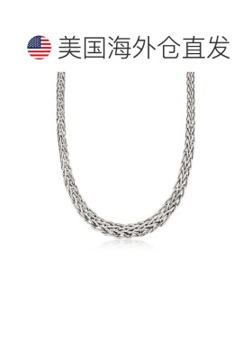 自营Ross-Simons 纯银渐变小麦链项链 - 18 英寸 美国奥莱直发