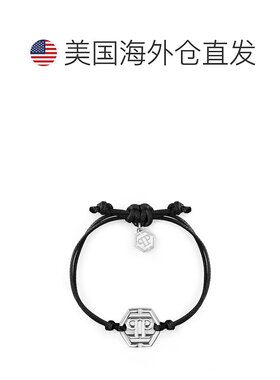 自营philipp pleinFRIENDSHIP Bracelet - black/stainlesssteel