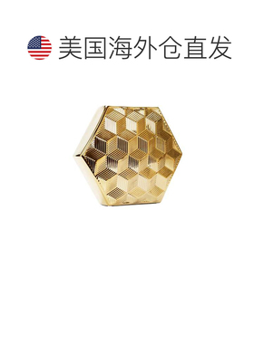 自营vivience金色六角形花瓶-橙色 美国奥莱直发