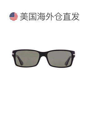 自营Persol Polarized Green Rectangular Men's Sunglasses PO28