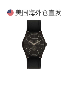 自营Kenneth Cole Men's Classic 44mm Quartz Watch - black 美