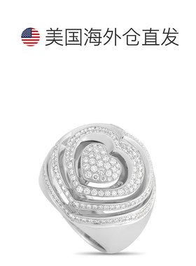 自营 Chopard 18K 白金 1.17 克拉钻石戒指 - 白色 美国奥莱直发