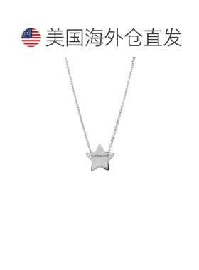 自营adornia镀银钻石星吊坠项链-银色 美国奥莱直发