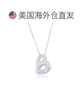 自营simonaSterling Silver, Bubble 'R' Initial Necklace - sil