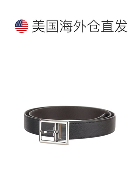 自营mont blanc双面皮革腰带-灰色 美国奥莱直发万宝龙皮带