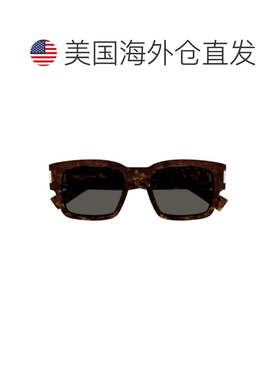 自营saint laurentSl 617 Rectangular Tortoiseshell Sunglasses