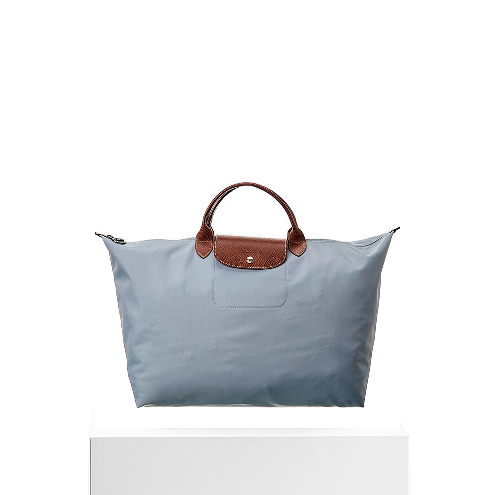 Longchamp Le Pliage 大号帆布顶部提手托特包 - 灰色 【美国奥莱 - 图3