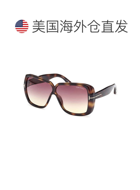 自营Tom Ford Sunglasses Square Full Rim, Shiny Black Frame A