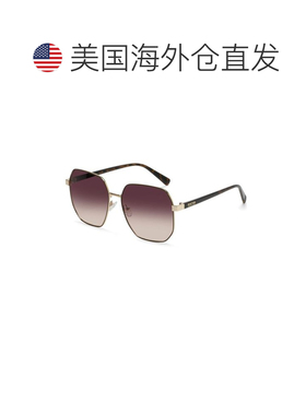 自营Kenneth Cole Metal Women's Sunglasses - gold 美国奥莱直