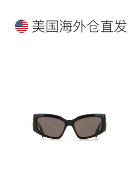 自营balenciaga带UVA/UVB防护的醋酸黑色太阳镜-黑色 美国奥莱直
