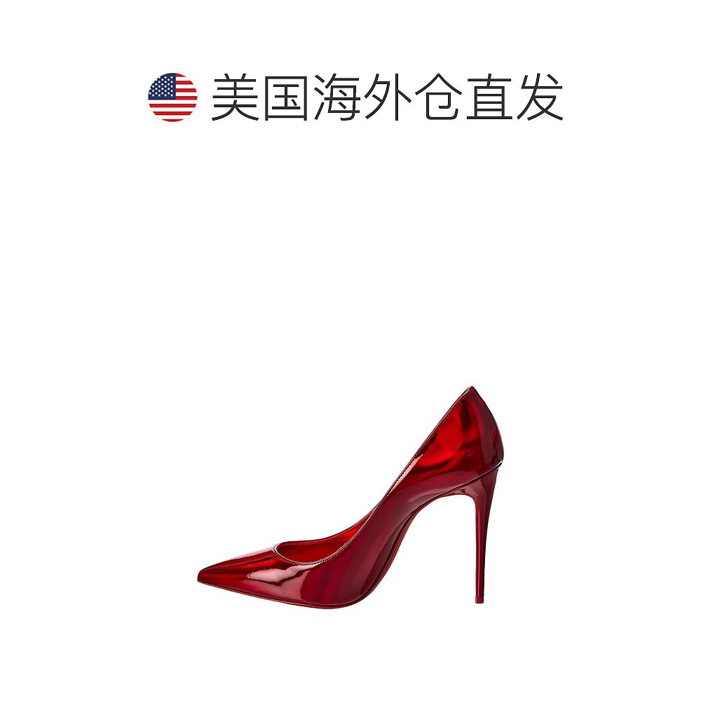 Christian Louboutin Kate 100 漆皮高跟鞋 - 红色 【美国奥莱】 - 图1