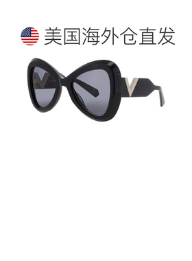 自营Valentino太阳镜黑色/金色-黑色 美国奥莱直发