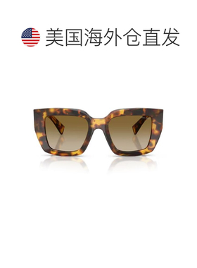 自营miu miu0Mu B05S Miu Glimpse Oversized Square Sunglasses