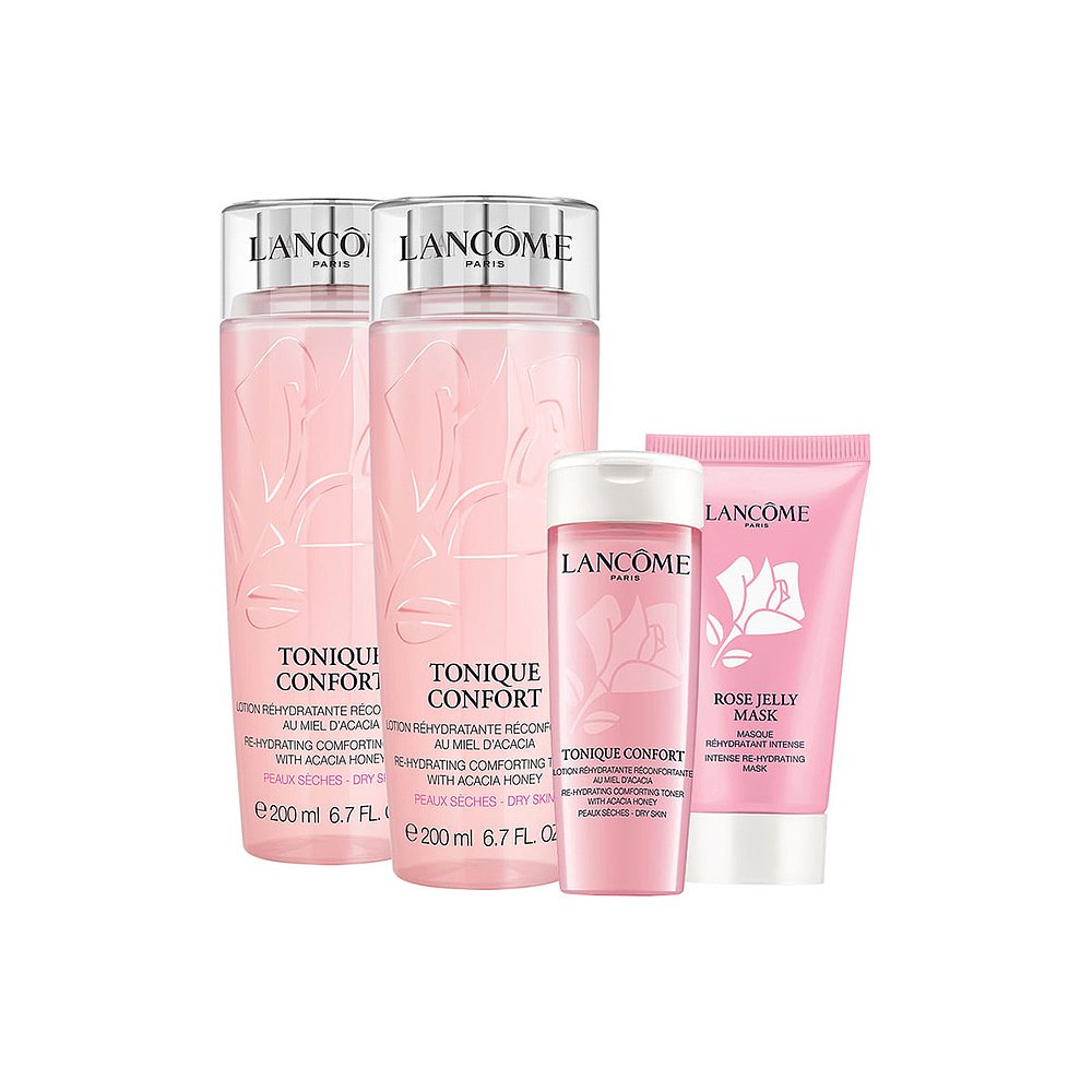 天猫国际美国直购美国直邮Lancome兰蔻保湿四件套粉水200ml*2+粉水50ml+面膜30ml0