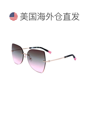 自营missoni米索尼女式60毫米灰色太阳镜-金色 美国奥莱直发