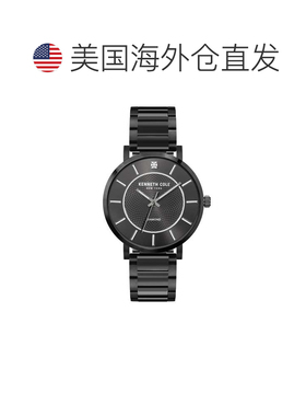 自营Kenneth Cole Men's Classic mm Quartz Watch - black 美国