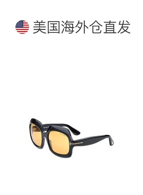 自营Tom Ford女式Ren 60mm太阳镜-黑色 美国奥莱直发汤姆福特