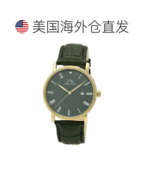 自营Porsamo Bleu Men's Veritas 1 Genuine Leather Band Watch