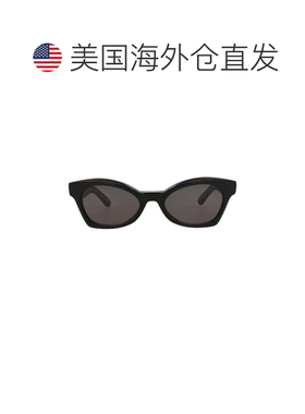自营balenciaga猫眼框醋酸酯太阳镜-黑色-黑色-灰色 美国奥莱直发