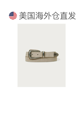 自营lucky brandLucky品牌西式麂皮腰带-天然 美国奥莱直发