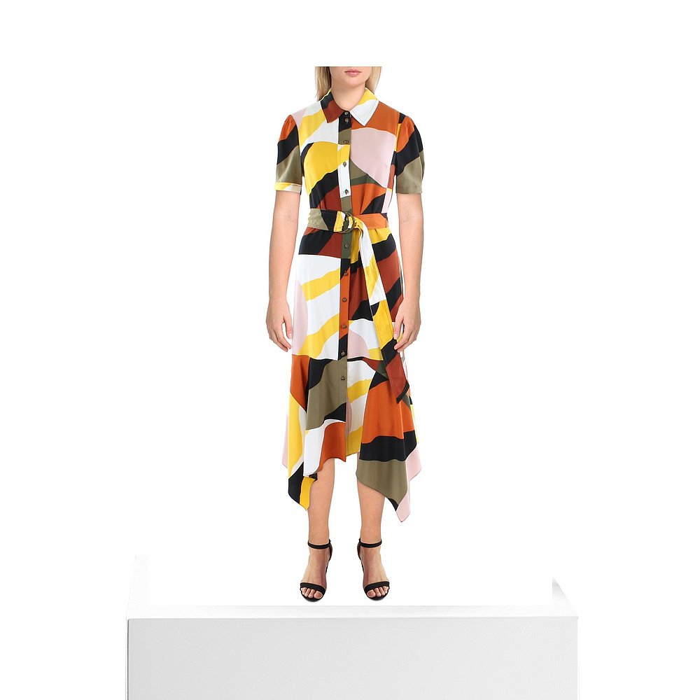 karl lagerfeld女士 Colorblock Midi Shirtdress rt multi 【美 - 图3