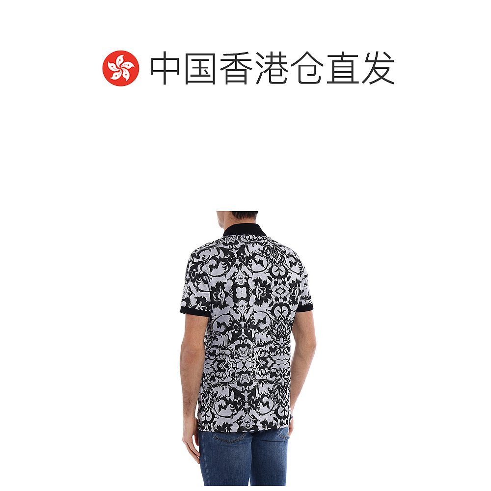 香港直发VERSACE COLLECTION 男士拼色POLO衫 V800543A VJ00470 V - 图1