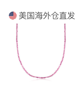 自营Ross-Simons Pink Tourmaline Bead Necklace With 18kt Gold