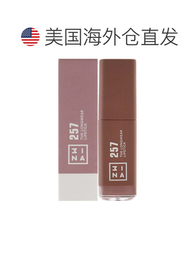 美国直邮3INA 长效持妆唇膏 -257 酒红色唇彩女士6ml正品