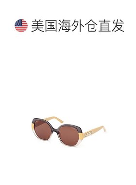 自营Guess Resin Women's Sunglasses - yellow 美国奥莱直发