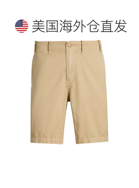 自营Men's Polo Ralph Lauren Chino Shorts  Beige Linen Cotton