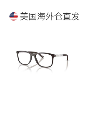 自营emporio armani银色0ea3247几何矩形眼镜-白色 美国奥莱直发