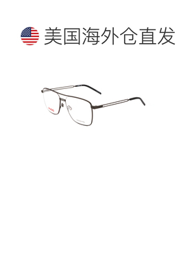 自营Hugo Boss Men's 56 mm Black Opticals - matte ruthenium b