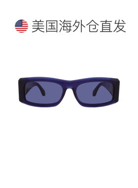 自营Salvatore Ferragamo蓝色矩形男士太阳镜SF2012S 432 57 - mu