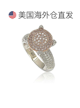 自营Suzy Levian Sterling Silver Pave Yellow Cubic Zirconia R