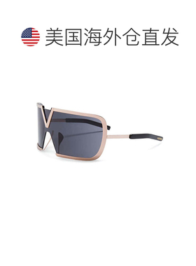 自营Valentino Sunglasses Shield Semi Rim, Light Gold Frame A