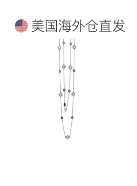 自营Suzy Levian 纯银蓝宝石和钻石口音站项链 - 蓝色 美国奥莱直