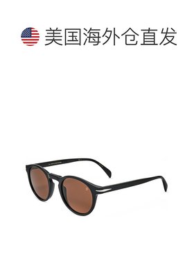 自营 david beckham大卫 贝克汉姆男式49毫米黑色太阳镜-黑色 美