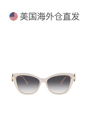 自营Salvatore Ferragamo Grey Gradient Cat Eye Ladies Sunglas