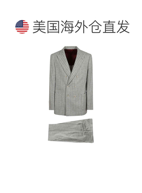 自营Brunello Cucinelli Leather Two-Piece Men's Suit - pearl