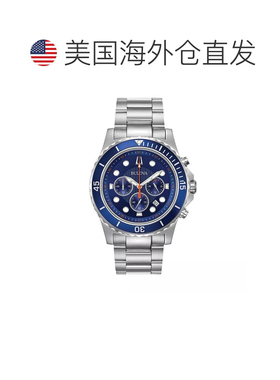 自营Bulova Men's Classic 42mm Quartz Watch - blue 美国奥莱直