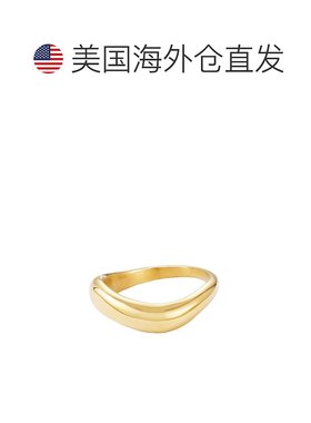 自营adorniaTarnish Resistant 18k Gold Plated Curved Band - g