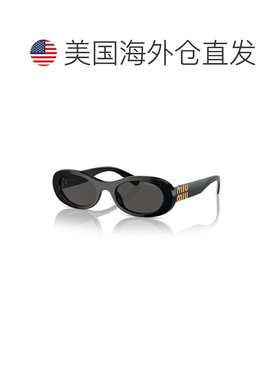 自营miu miuMU06ZS 1425S0白色象牙色/深灰色-黑色 美国奥莱直发