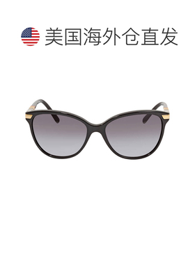 自营Burberry Regent Grey Gradient Cat Eye Ladies Sunglasses