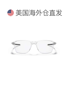 自营oakley透明OX8166轮罩面料-混纺方形太阳镜-白色 美国奥莱直