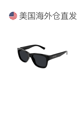 自营Saint Laurent Sunglasses Square Full Rim, Black Frame An