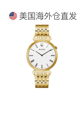 自营Bulova Men's Regatta 38mm Quartz Watch - gold 美国奥莱直