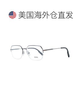 自营Ermenegildo Zegna Metal Glasses Men's (Frames) - gray 美