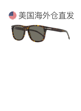 自营Boss男士经典矩形太阳镜B1626/S 086IR哈瓦那55mm-086ir 美国