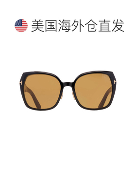 自营tom ford汤姆 福特梅花棕色蝴蝶女士太阳镜FT1223 01E 58 - m