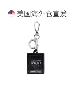自营maison margiela方形四针钥匙扣钱包-黑色 美国奥莱直发